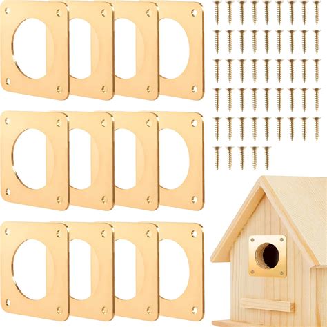 metal birdhouse hole protectors